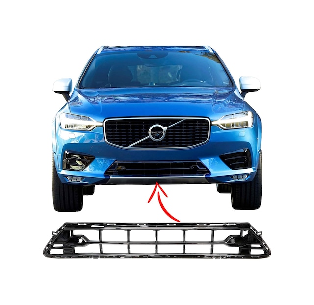 Volvo Xc60 Ön Tampon Alt Izgara R Design Sports Model Piano Black