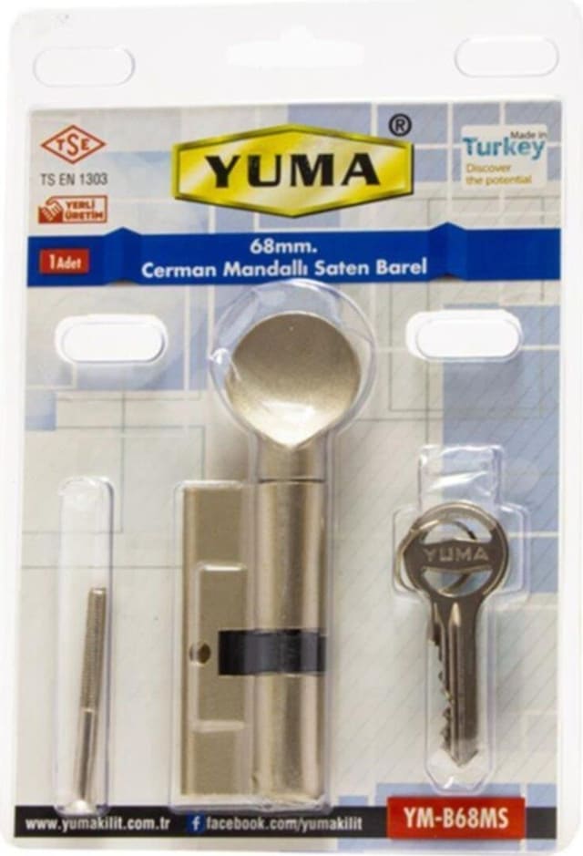Yuma Cerman Mandallı Saten Barel