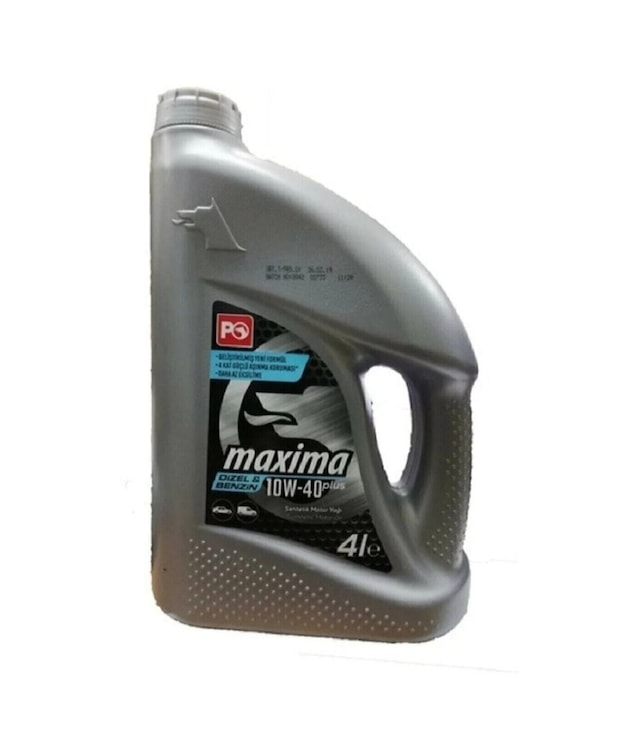Petrol Ofisi Maxıma 10W-40 Plus Benzin& Dizel Motor Yağı 4 Litre 2021 Üretim