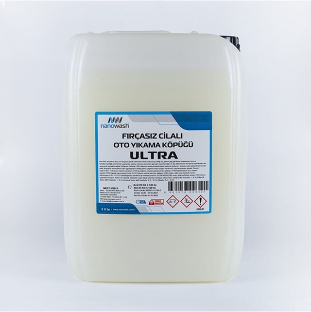 Nanowash Ultra Vip Fırçasız Cilalı Oto Yıkama Köpüğü 25 Kg