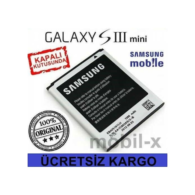 Samsung Uyumlu Galaxy S3 Mini Batarya İ8190