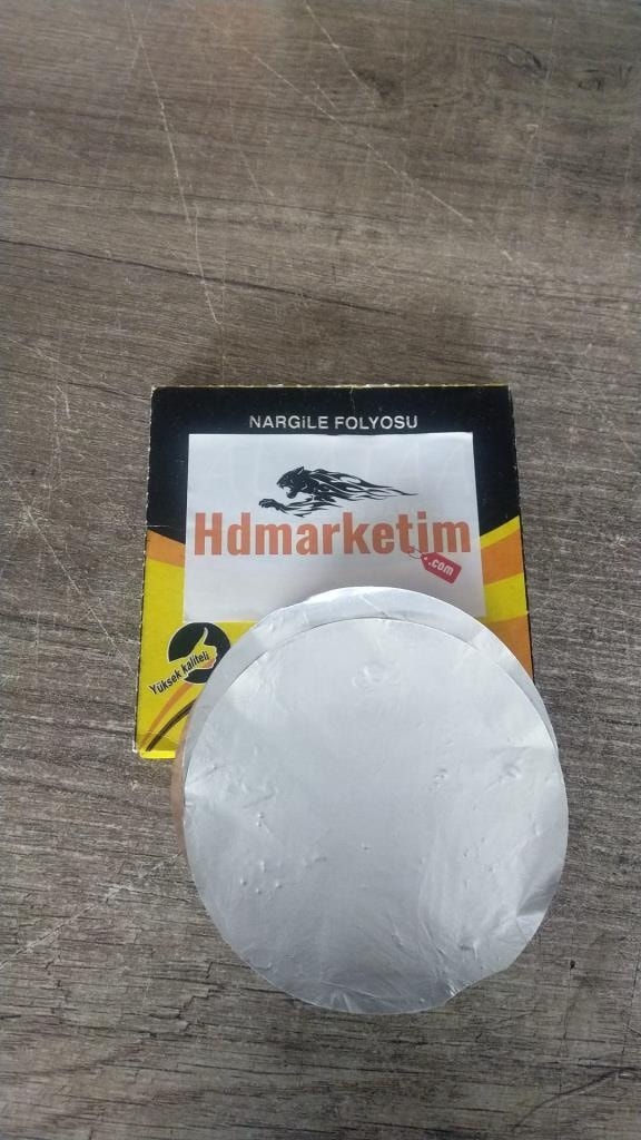 Folyo Hazır Kesilmiş Nargile Folyosu Deliksiz Yuvarlak 1 Paket 8 Adet 31218880