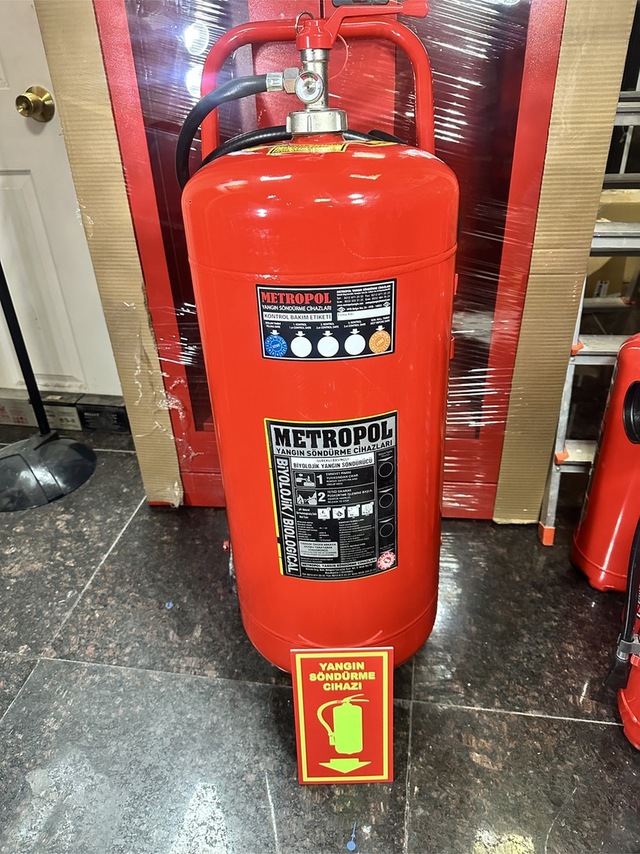 50 Kg Abc Kkt Toz Yangın Söndürme Cihazı Dört Yıl Garantili