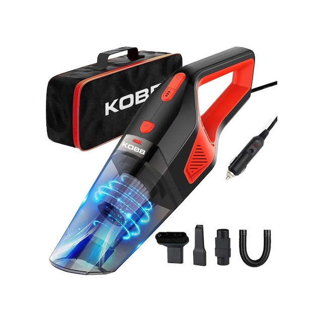 Kobb Kbv12 12volt/120watt Araç Süpürgesi + 5 Parça Aksesuar Seti + Taşıma Çantası