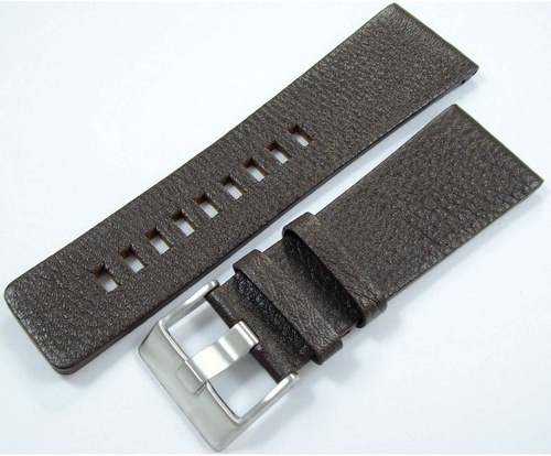 Azzuro 29Mm Çift Pimli 2 Kahverengi Deri Saat Kayışı Kordonu Dz