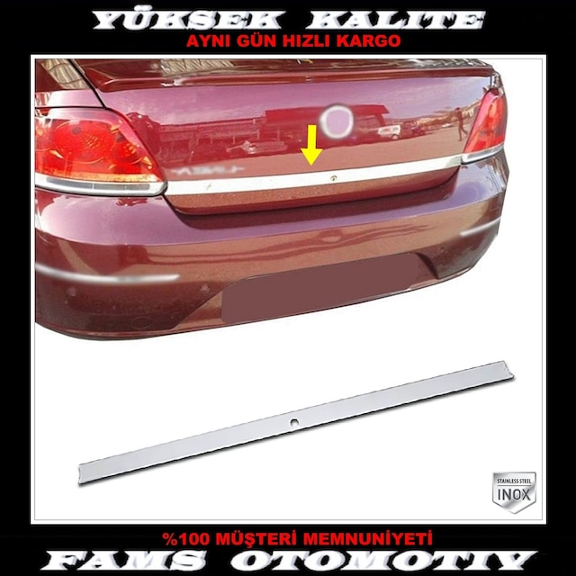 Fiat Linea Krom Bagaj Çıtası P.Çelik 2007-2012 Arası Sensörlü