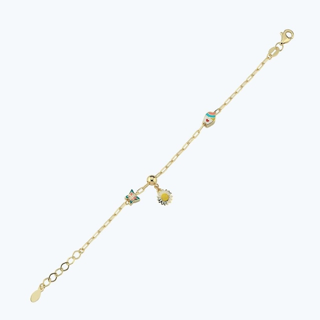 Altınbaş Altın Çocuk Papatya Bileklik Blmk14400-24754 Renkli