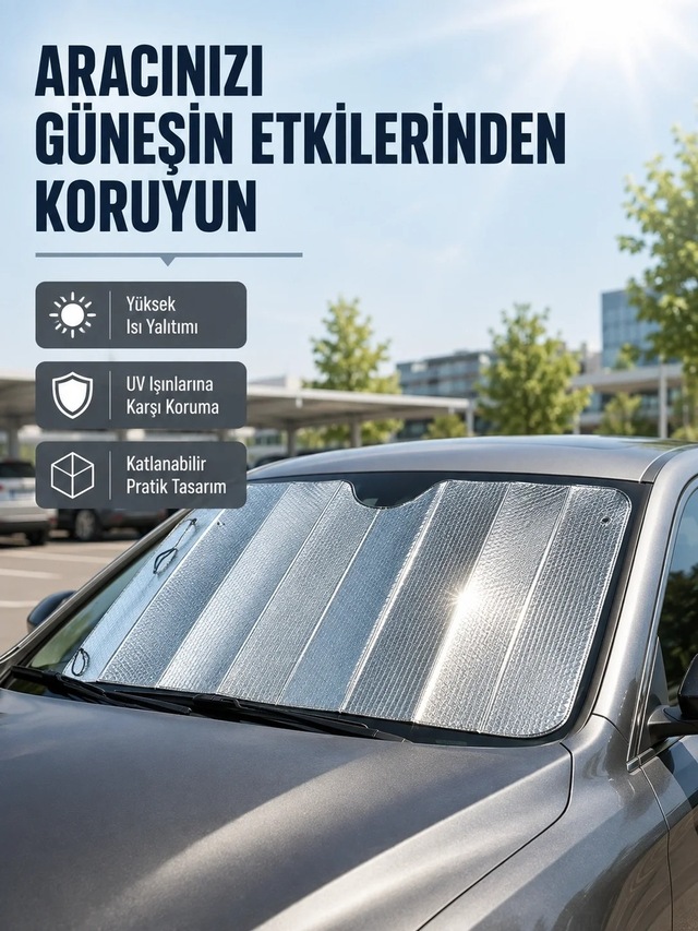 Ers Araba Güneşliği Alüminyum Yansıtıcı Yüzeyle Etkili Isı Koruması