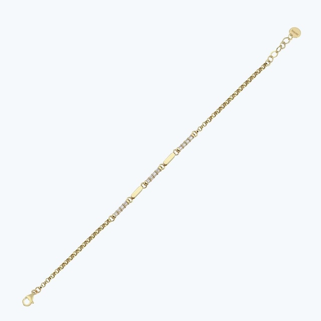 Altınbaş Altın Baget Taşlı Zincir Bileklik Abl0180-y-25295 Çok Renkli
