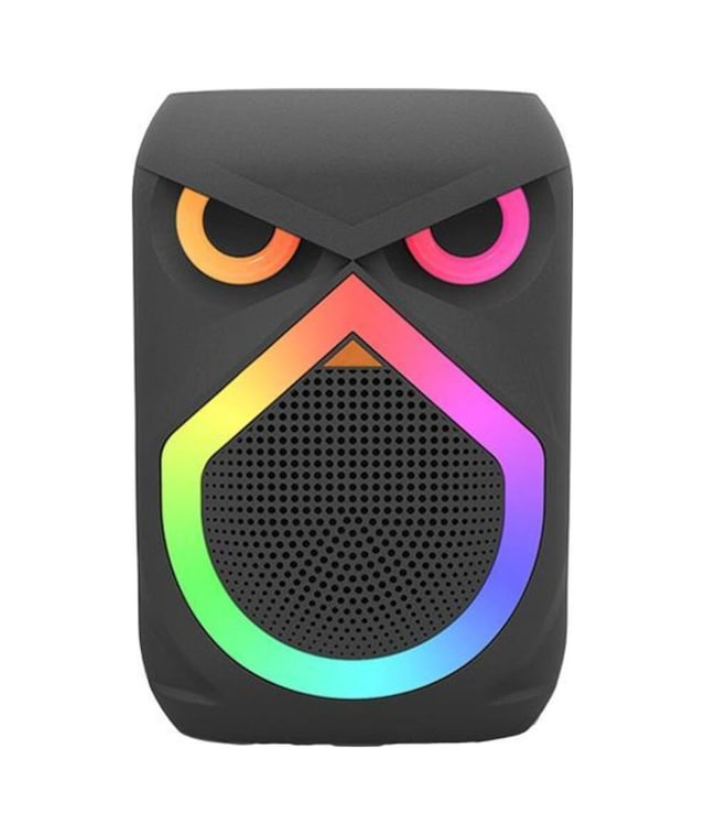 D80 Kablosuz Taşınabilir Hoparlör 12w Rgb Işıklı Kablosuz Mikrofonlu Usb, Fm Radyo