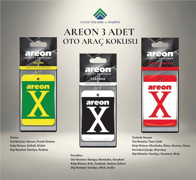 Areon 3 Adet Oto Araç Kokusu Seti 002