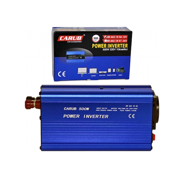 Carub İnverter 12v Dan 220v A Yükseltici 500w Usb 5v-1a Çıkışlı Br4621856