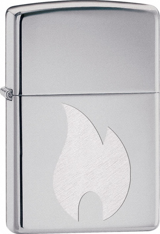 Zippo Çakmak 250 Zıppo Flame Zıppo 3numara Gri