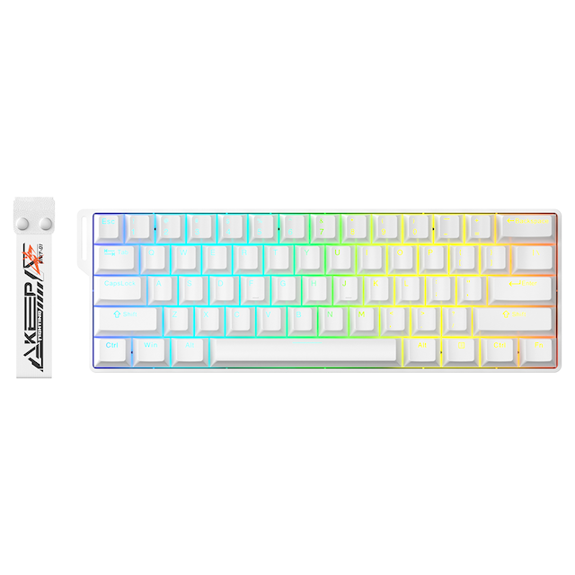 Dareu Ek60 He White %60 Yulong Manyetik Switch 8k Hz Hall Effect Hotswap Rgb İngilizce Gaming Klavye