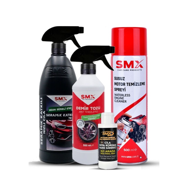 Demirtozu & Seramik Katkılı Hızlı Ve Pratik Cila & Susuz Motor Temizleme Ve Koruma Spreyi & Cil