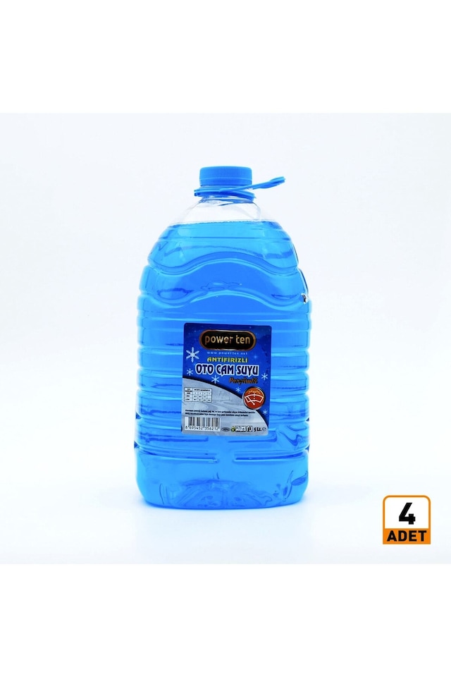 Kışlık Oto Cam Suyu 5 Litre 4 Adet 1 Koli