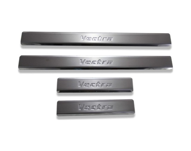 Opel Vectra Uyumlu 2002-2008 Krom Kapı Eşiği 4 Parça Paslanmaz Çelik