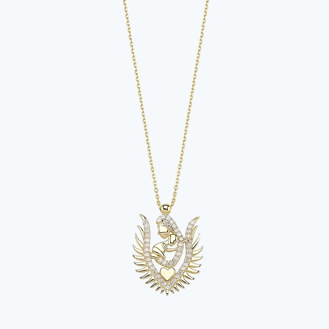 Altınbaş Altın Anne Çocuk Kolye Klazn0796-25825 Renkli