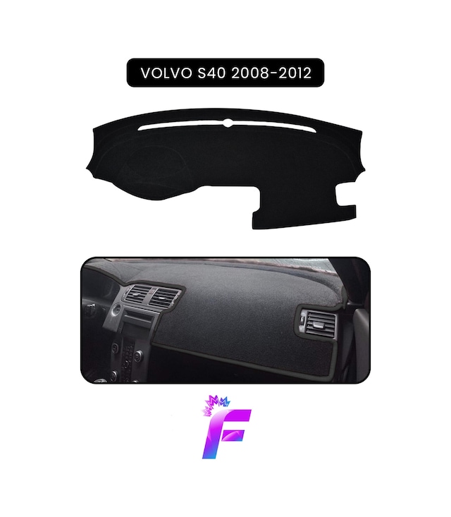 Volvo S40 2008-2012 Torpido Örtüsü Güneşten Korur Kolay Montaj Tam Uyum Tam Koruma C66 Torpido Halısı
