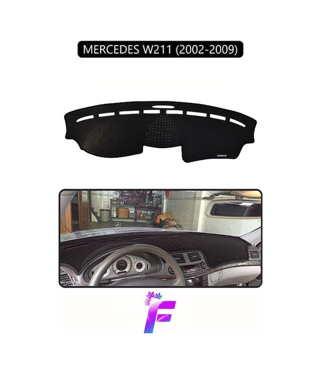 Mercedes W211 2002-2009 Uyumlu Torpido Örtüsü Yansıma Önleyici Kolay Montaj Tam Koruma H30 Torpido Halısı
