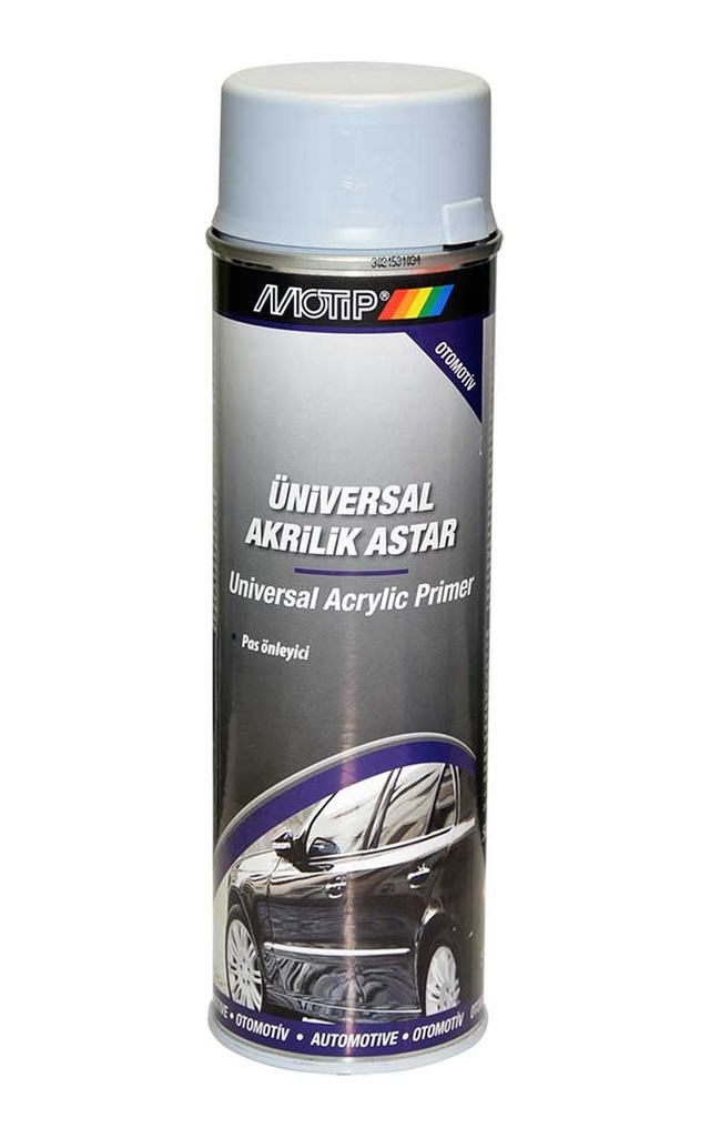Boya Akrilik Astar Gri Sprey 500Ml Motip