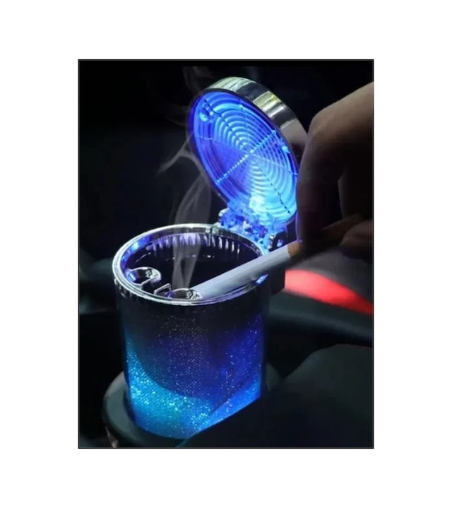 Ers Araç İçi Oto Kokusuz Küllük Rgb Işıklı Kapaklı