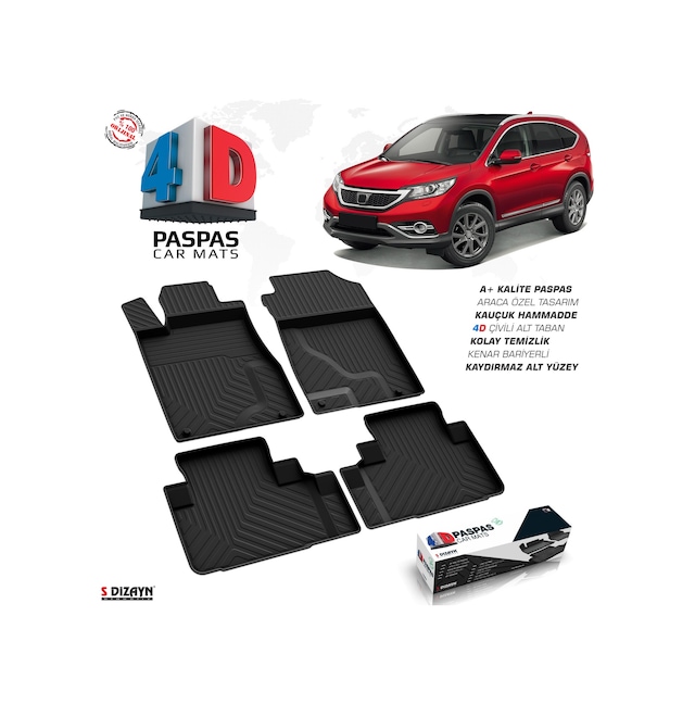 Honda Cr-V 4D Havuzlu Paspas 2012-2018 A+Kalite