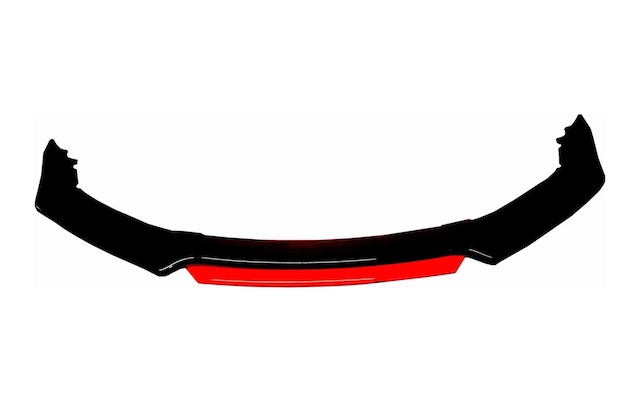 Peugeot 206 - 206+ Ön Tampon Eki Body Kit Karlık Lip 4 Parça Siyah Kırmızı