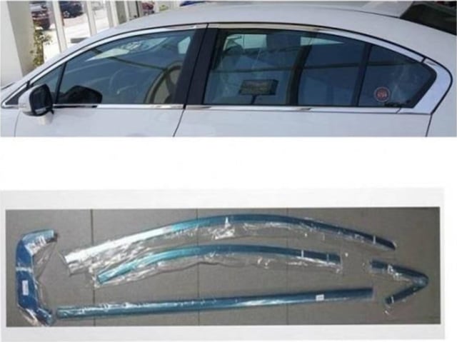 Honda Civic Fb7 2012-2015 Cam Çıtası Tam Tur 12 Parça Krom