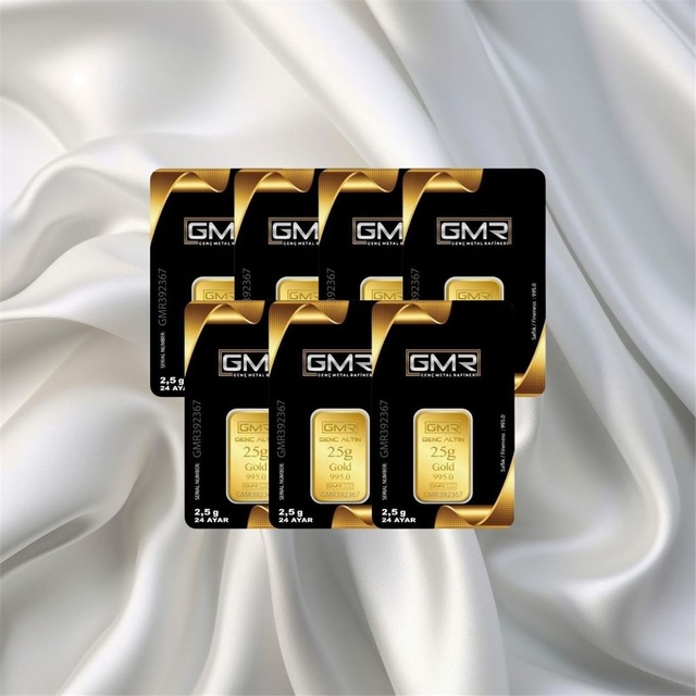 Leva Gold 2.5 Gr 24 Ayar Gmr Gram Altın 7 Adet