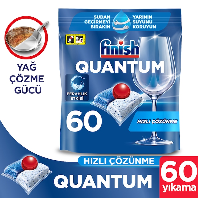 Finish Quantum Bulaşık Makinesi Deterjanı 60 Tablet