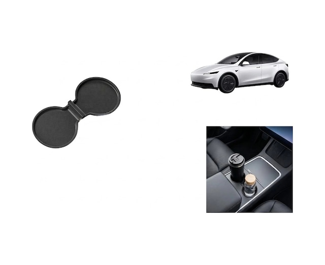 Tesla Model 3 Model Y Standart Juniper 2025+ Uyumlu Orta Bardaklık Pedi Kaymaz Konsol Koruyucu Matı
