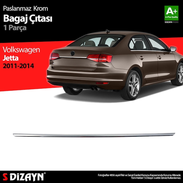 S-Dizayn Vw Jetta Krom Bagaj Çıta 2011-2014 N11.4522