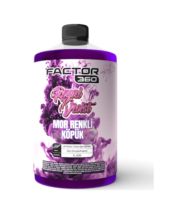 Royal Violet Mor Renkli Oto Yıkama Köpüğü Oto Şampuan 1 L