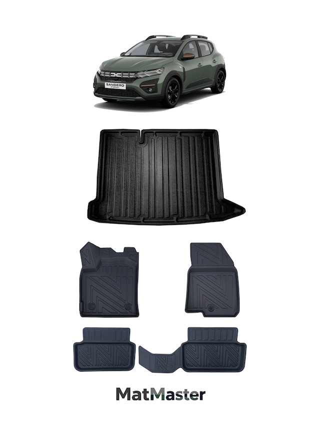 Dacia Sandero 2026 Model 5d Premium Ekstra Havuzlu Paspas Ve Bagaj Havuzu Set