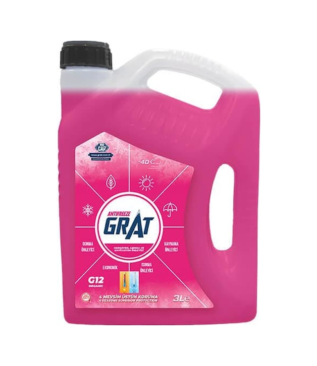 Kırmızı Antifriz Organik 3 L Eco Süper Grat 821205