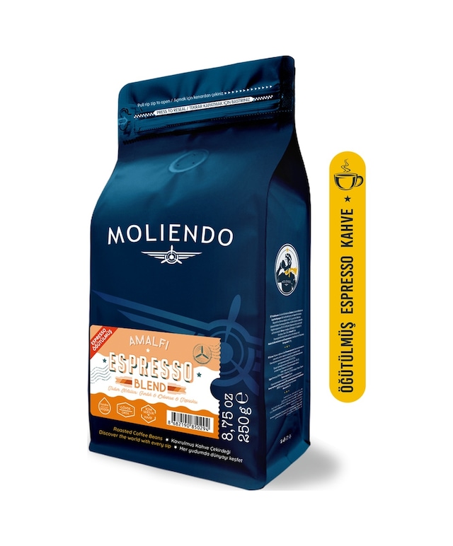 Moliendo Amalfi Espresso Blend Kahve Espresso Öğütülmüş 250 G