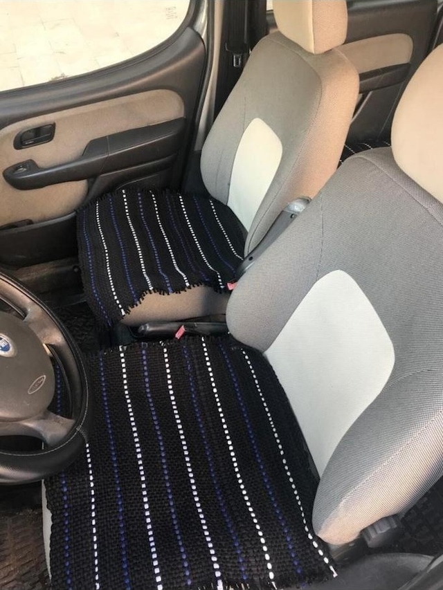 Oto Koltuk Koruyucu Kılıf Hasır Araba Örtü Kilim 3 Parça
