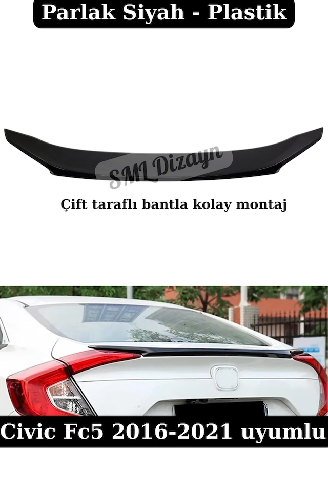 Honda Civic Fc5 Spoiler Bagaj Üstü Spoyler Çıta Anatomik Boyalı
