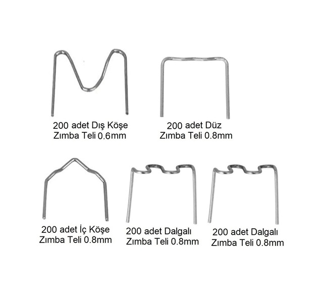 Yate10 1000x Set Plastik Kaynak Zımba Teli