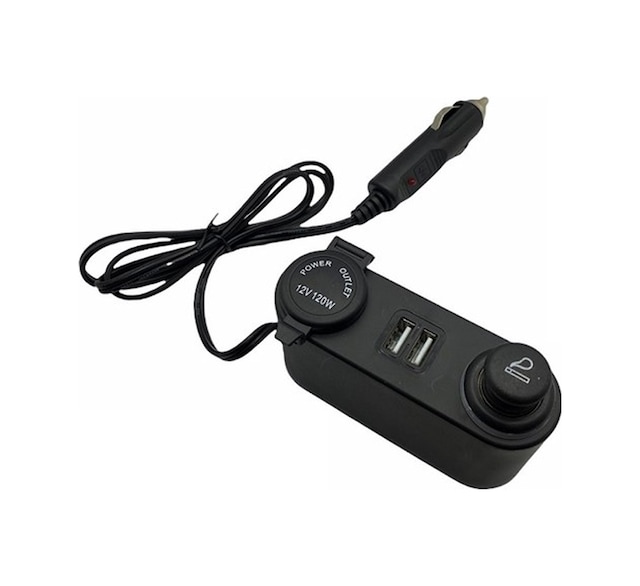12V 120W Çakmak Soketi Enerji Soketi Çakmak + Usb 2 Şarjlı 6A N11.967