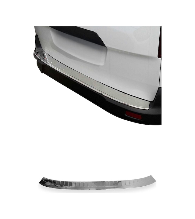 Ford Transit Connect Iı / Tourneo Connect Iı 2013-2021 Uyumlu Krom Arka Tampon Eşiği Paslanmaz Çelik