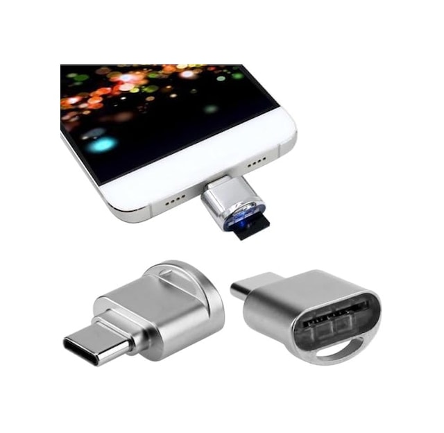 7744 Usb Type C 3.1 To Micro Sd Otg Hafıza Kartı Çevirici Dönüştürücü Adaptör Type-c Girişli Tel Tablet Pc De Kullanılır Type-c Soketine Takılarak Micro Sd/tf Kart Okur Yazar Veri Aktarır