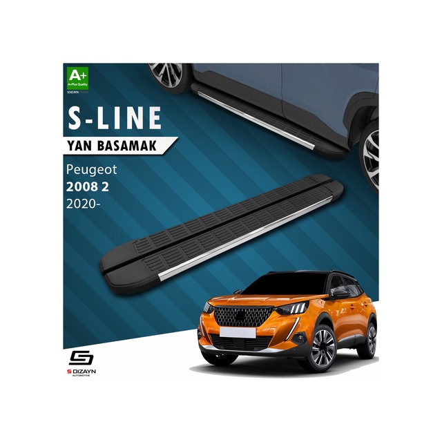 S-dizayn Peugeot 2008 2 S-line Krom Yan Basamak 183 Cm 2020 Üzeri