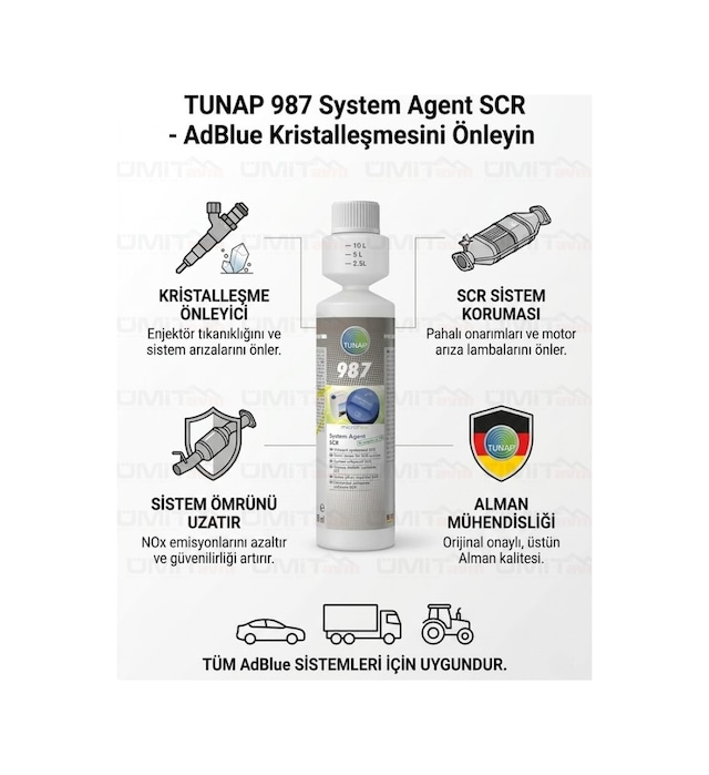 987 Adblue Kristalleşme Önleyici Ve Scr Sistem Koruyucu Katkı - 250ml Umıtavm