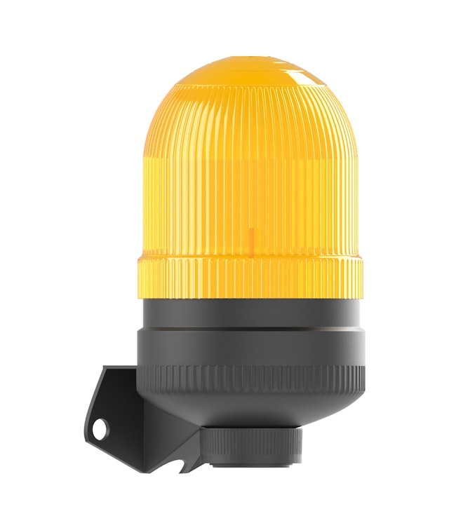 Mesan Ø70 300 Seri Yanıp Sönen Ampul Buzzer Duvar Montaj Turuncu 24vdc Ms 376.3.24vdc
