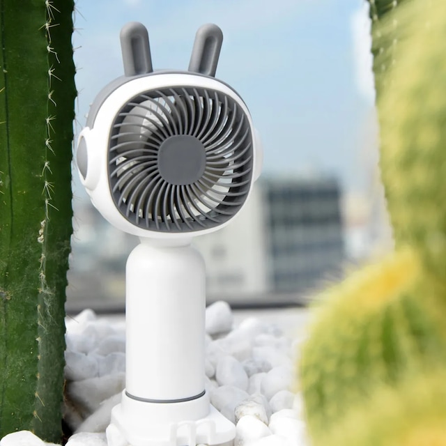 Microcase Fn40 Telefon Tutacaklı Şarj Edilebilir Elde Taşınabilir Mini Fan - Al5299