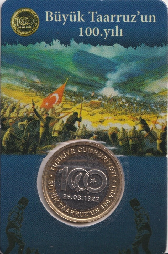Büyük Taarruz'un 100.yılı Hatıra Parası Çil