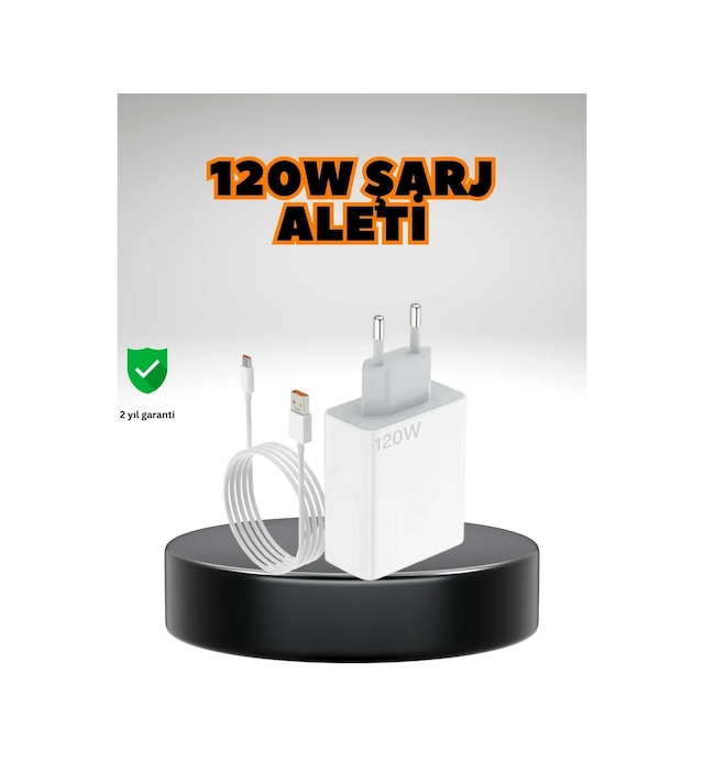 Ers 120 Watt Ultra Hızlı Şarj Seti Realme 7 8 9 Pro Uyumlu