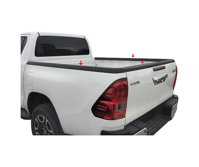Toyota Hilux Kasa Kenar Koruma Set Abs 3 Parça 2015-2020 Arası